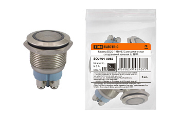 TDM Кнопка EB2Q-1910NE/G металлическая с подсветкой зеленая 1з SQ0704-0085