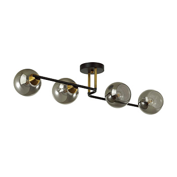 Lumion 5217/4C MODERNI черный, бронза Люстра потолочная E27 4*60W 220V JANET