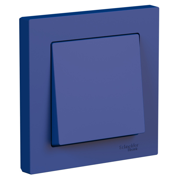 Systeme Electric AtlasDesign Аквамарин Выключатель 1-клавишный,сх.1, 10АХ, в сборе