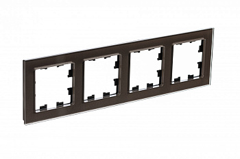 Systeme Electric AtlasDesign Nature Стекло мокко Рамка 4-ая