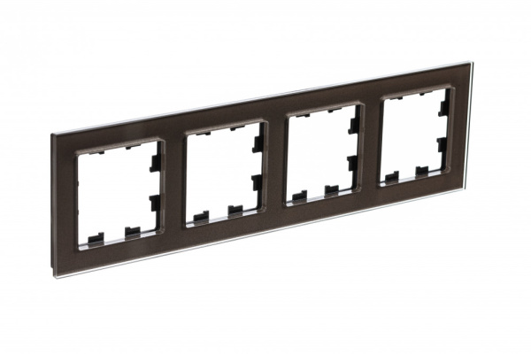 Systeme Electric AtlasDesign Nature Стекло мокко Рамка 4-ая