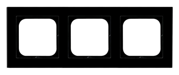 Ospel Sonata Стекло Черное Рамка 3-ая , толщина 6 мм (без внутр вставки) R-3RG/32