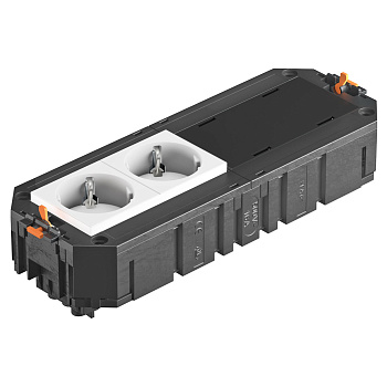 OBO Bettermann Коробка монтажная укомплектованная UT4 GST18i (2 розетки + 2 заглушки) 7404674