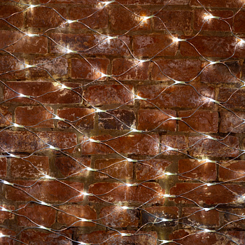 NEON-NIGHT Гирлянда "Сеть" 2х1,5м, свечение с динамикой, прозрачный ПВХ, 288 LED, 230 В, цвет: Белый 215-045