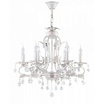 Freya Floristic Dezi Белый с Золотом Люстра E14 60W FR3040-PL-06-WG