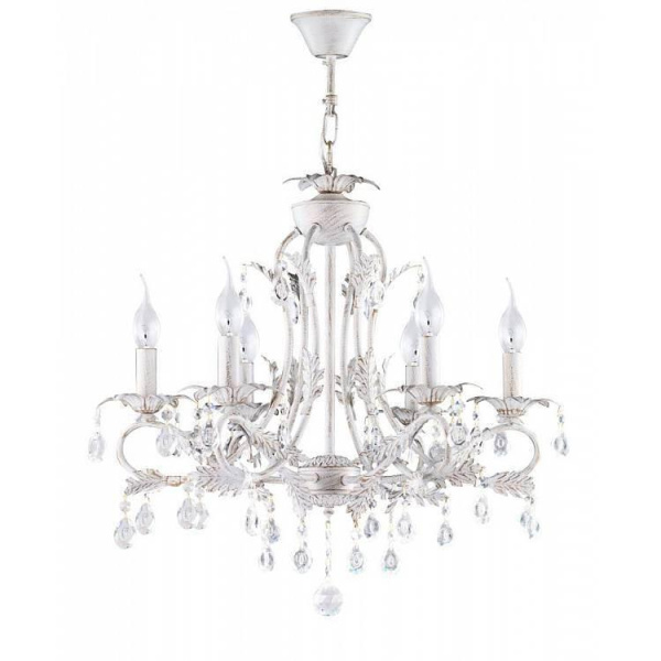 Freya Floristic Dezi Белый с Золотом Люстра E14 60W FR3040-PL-06-WG