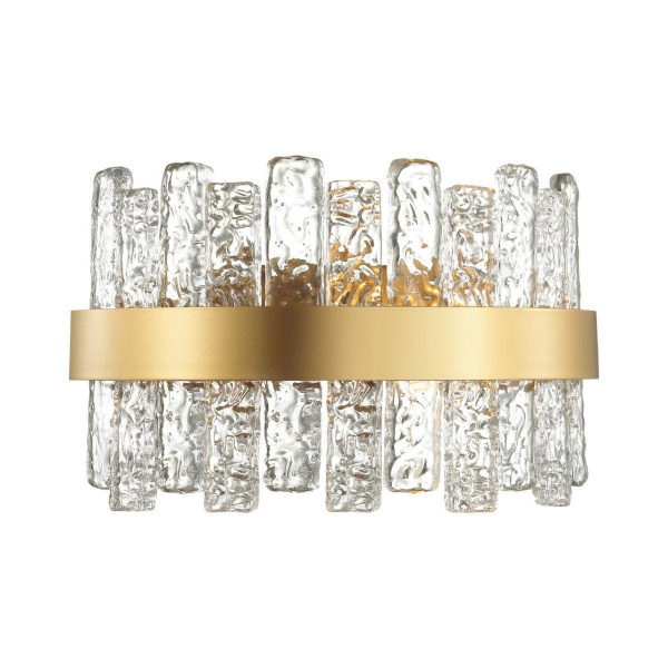 Odeon Light 4938/1W HALL ODL22 365 матов.золотой/прозрачный/стекло/ Бра E14 1*40W MERKALE