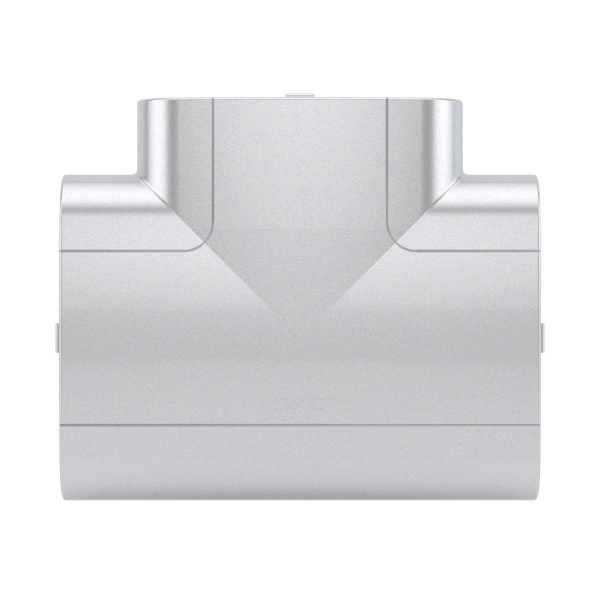 DKC Тройник 110х50 мм, цвет серый металлик