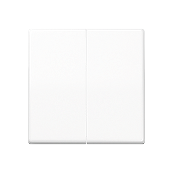 JUNG AS 500 Белая Накладка светорегулятора 2-х канального нажимного антибактериальная ABAS1565.07WW