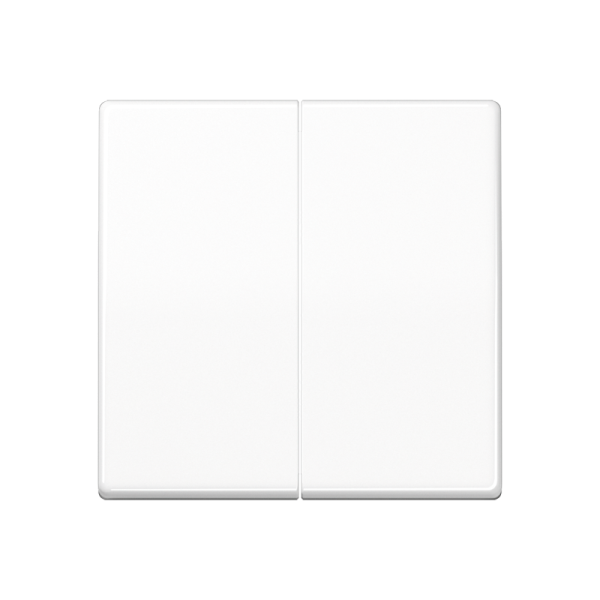 JUNG AS 500 Белая Накладка светорегулятора 2-х канального нажимного антибактериальная ABAS1565.07WW