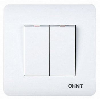 CHINT 2-клавишный выключатель 10А 250В