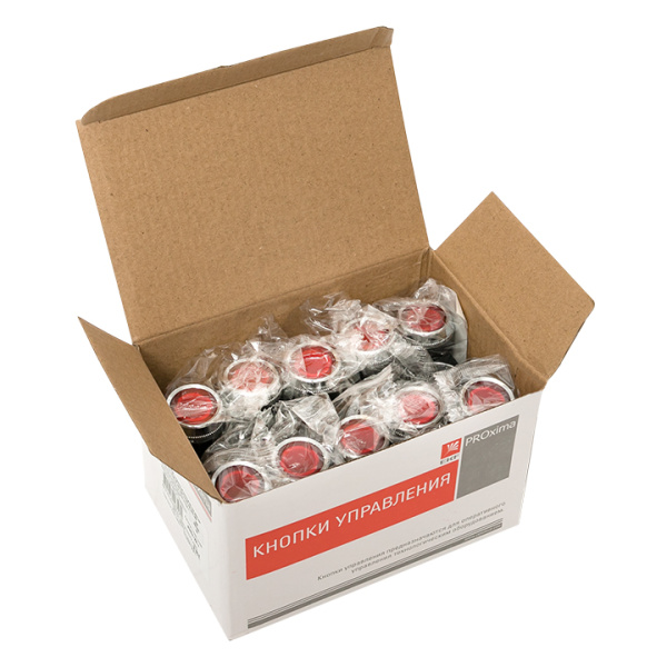 Купить EKF PROxima Кнопка ABLFS-22 с подсветкой красный NO+NC 230В ablfs-22-r