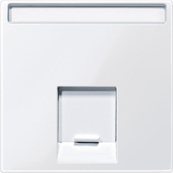 Купить SE Merten SM Бел Актив Накладка розетки ТЛФ/комп 1-ой прямой MTN469825