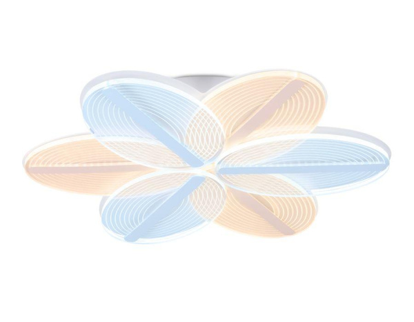 Купить Ambrella Потолочный светодиодный светильник с пультом AK4309/6 WH белый 85W 520*470*80 (ПДУ РАДИО 2.4)