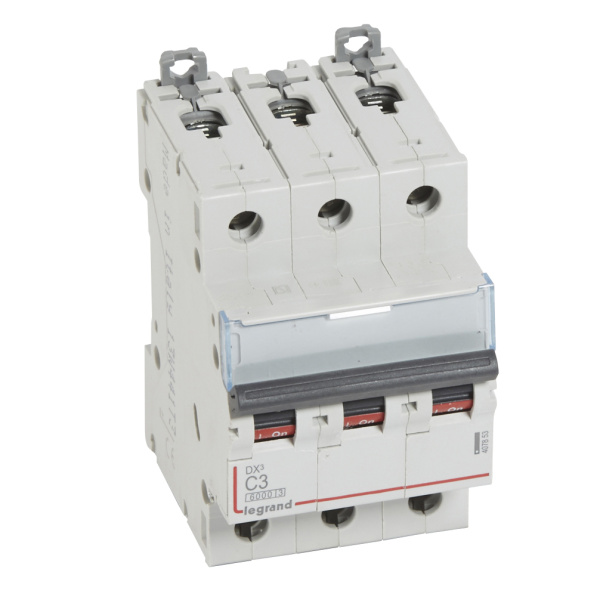 Legrand DX3 6000 Автоматический выключатель 10кА 3P 400В 3А 3 мод (С) 407853