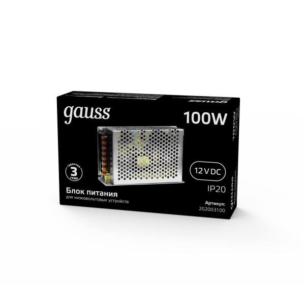 Купить Gauss Блок питания LED STRIP PS 100W 12V 6 202003100