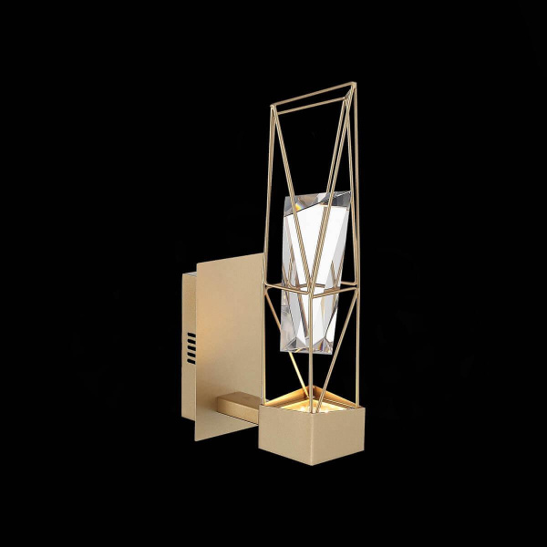 Купить ST Luce SL815.201.01 Бра Матовое золото/Матовое золото, Прозрачный LED 1*6W 4000K