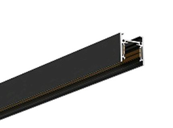 Technolight Трек мини накладной или подвесной 2м с заглушками в комплекте RAL 9005 черный 80003-2M-BK