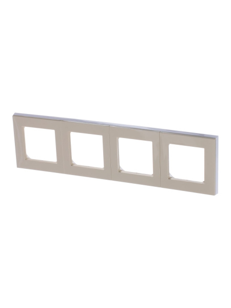 Купить ABB EPJ Levit слоновая кость / белый Рамка 4 поста 2CHH015040A6017