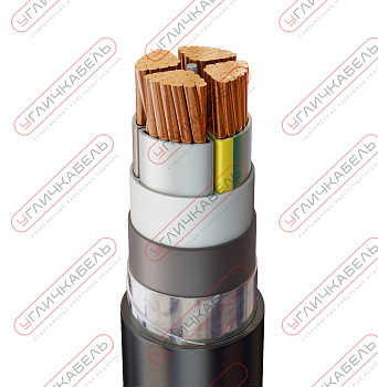 Кабель силовой бронированный ПвБШвнг(B) 4х95 мс(N)-1 Угличкабель PL033140953100000000