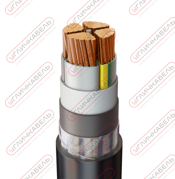 Кабель силовой бронированный ПвБШвнг(B) 4х95 мс(N)-1 Угличкабель PL033140953100000000