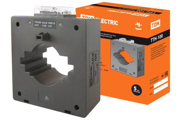 TDM Трансформатор тока измерительный ТТН 100/3000/5-15VA/0,5S-Р SQ1101-1170