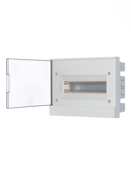 Купить ABB Basic E Бокс в нишу 12М серая прозрачная дверь (c клеммами) 1SZR004002A1204