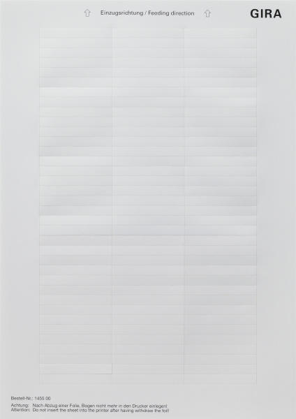 Купить Gira Вкладыши для надписей 145500