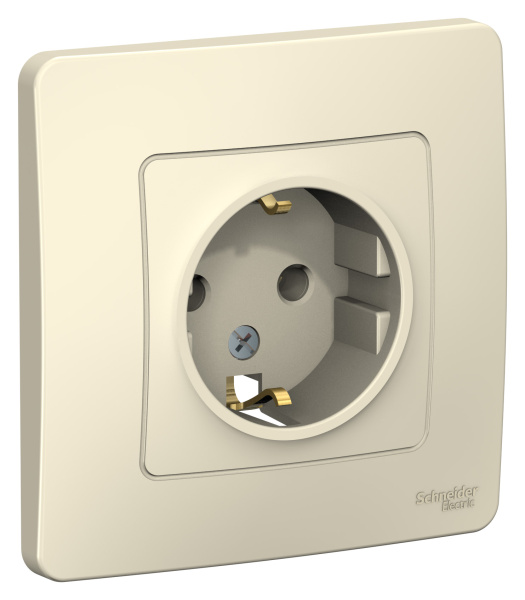Купить Systeme Electric Blanca внутр Молочная Розетка с/з без шторок, 16А, 250В