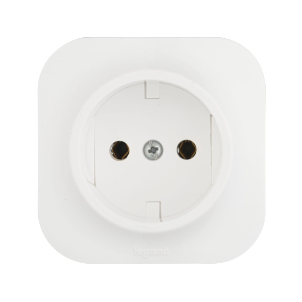 Купить Legrand Quteo Белый Розетка б/з 782210