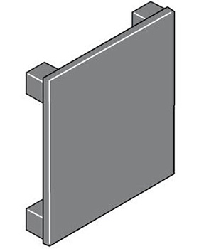 ABB IS2 Заглушка отверстия 72x72мм для щитовых приборов (10шт) EV1135