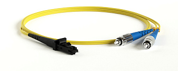 Hyperline FC-D2-9-FC/UR-MTRJM/UR-H-1M-LSZH-YL Патч-корд волоконно-оптический (шнур) SM 9/125 (OS2), FC-MTRJ(папа), 2.0 мм, duplex, LSZH, 1 м 28178