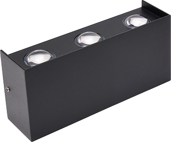 Horoz Electric 076-039-0006 6W Чёрный 4200K 85-265V Садовый светодиодный светильник PROTON/S-6 КВАДРАТ HRZ33002988