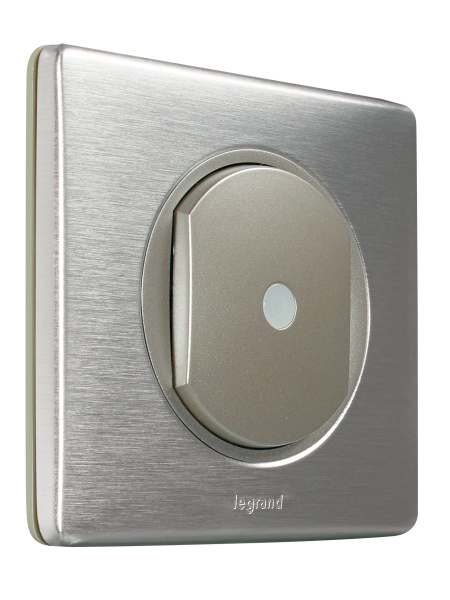 Купить Legrand Celiane2 Титан Накладка переключателя со встроенным датчиком присутствия 068312