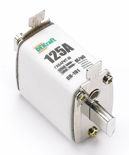 Dekraft Предохранитель ножевой тип 33, габарит 00, 125А ПН-101