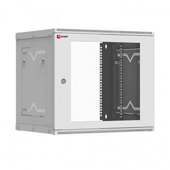EKF PROxima Astra Шкаф телекоммуникационный настенный разборный 9U (600х450) дверь стекло ITB9G450D