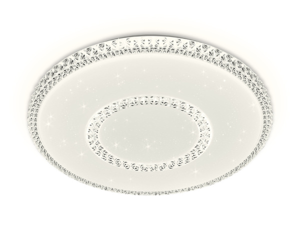 Ambrella Потолочный светодиодный светильник с пультом FF99 WH белый 72W D500*70 (ПДУ ИК)