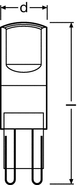 Купить Osram  Лампа светодиодная (LED) G9 2.6Вт 210-230В матовая тепло-белая 2700К 4058075056688