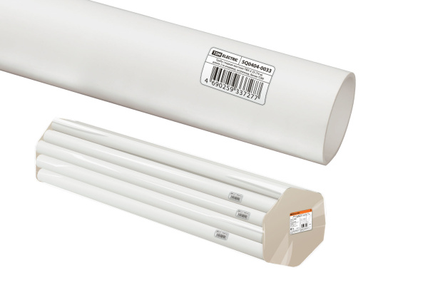 TDM Труба гладкая жесткая ПВХ d 25 (74 м) длина 2 м индивид. штрихкод, белая SQ0404-0033