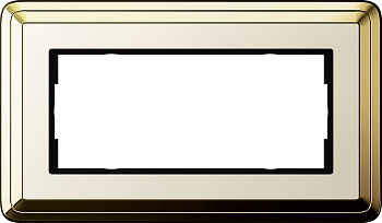 Gira ClassiX Латунь/Кремовый Рамка 2-ая без перегородки 1002633