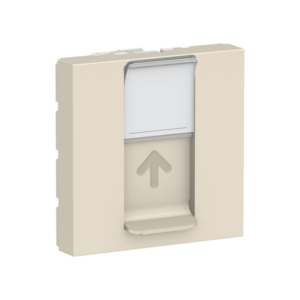 SE Unica Modular Антрацит Панель лицевая RJ45, одиночная без коннектора, 2 модуля NU941144