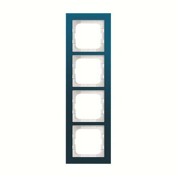 ABB Axcent Стекло Морской бриз Рамка  4-постовая 2CKA001754A4758