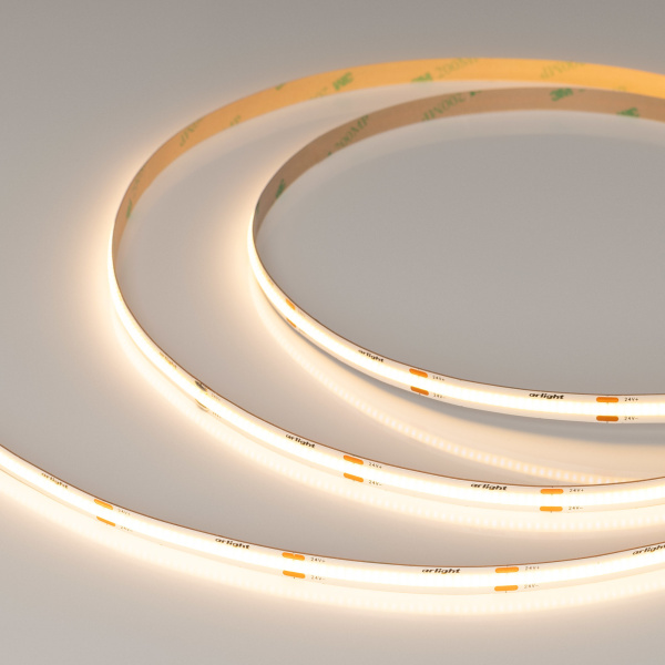 Купить Arlight Лента COB-X480-8mm 24V Warm2700 (8 W/m, IP20, CSP, 5m) (-) 039060