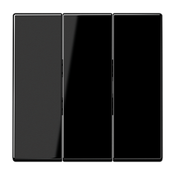 JUNG Черная Клавиша 3-ая для трёхклавишного переключателя арт. 5306EU LS993BFSW