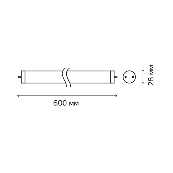Купить Gauss Лампа Elementary T8 10W 780lm 4000K G13 600mm стекло LED 93020
