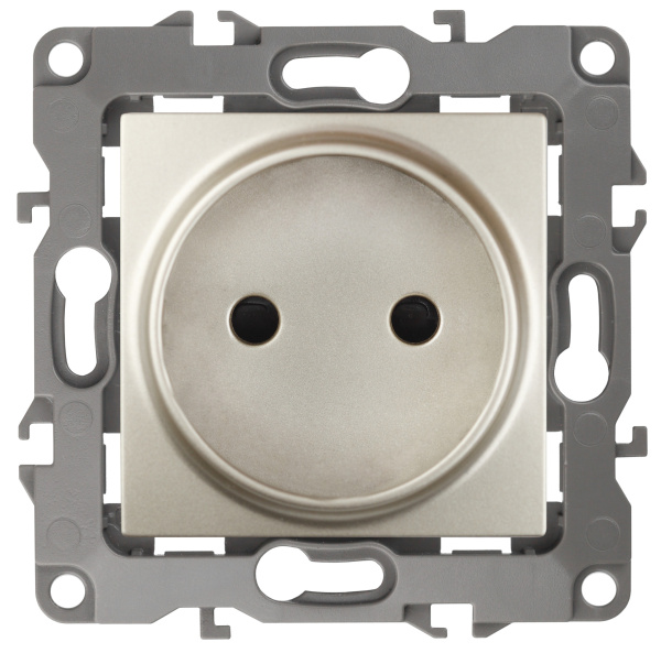 ЭРА 12-2105-04 Розетка 2P, 16A-250В, IP20, 12, Шампань