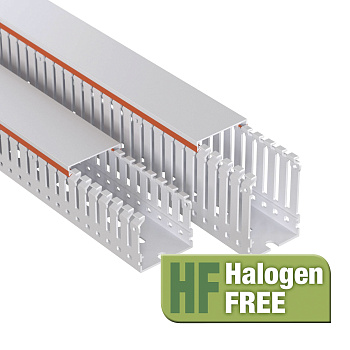 DKC Короб перфорированный RLHF6 40x80, без галогенов, светло-серый