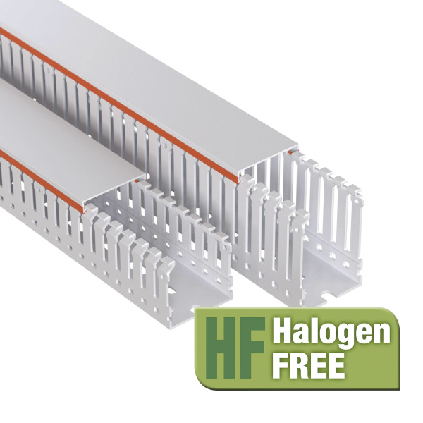 DKC Короб перфорированный RLHF6 40x40, без галогенов, светло-серый