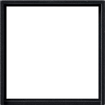 Gira System 55 Черный матовый Адаптерная рамка для приборов с накладкой 50*50 мм 0282005