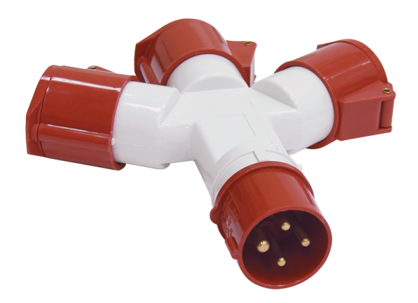 Купить IEK Адаптер трехлучевой TS1013-214 3Р+РЕ 16А 380В IP44